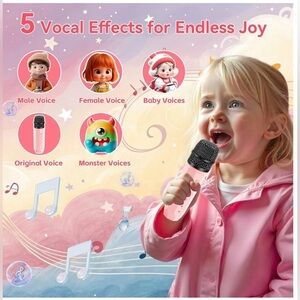 Karaoke Machine for Kids, Toys for Ages 3-12+ Year Old, Portable
